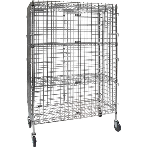Chariot de s&eacute;curit&eacute;, Chrom&eacute;, 48" x 69" x 24", Capacit&eacute; 500 lb GTA Hardware Inc