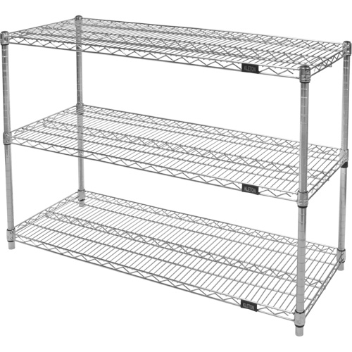 &eacute;tag&egrave;res robustes en treillis chromat&eacute;, Tiers 3, 36" la x 33" h x 24" p GTA Hardware Inc
