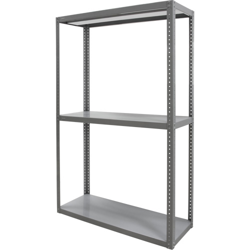 Heavy-Duty Shelving, Steel, Bolted, 3000 lbs. Capacity, 36" W x 72" H x 18" D GTA Hardware Inc