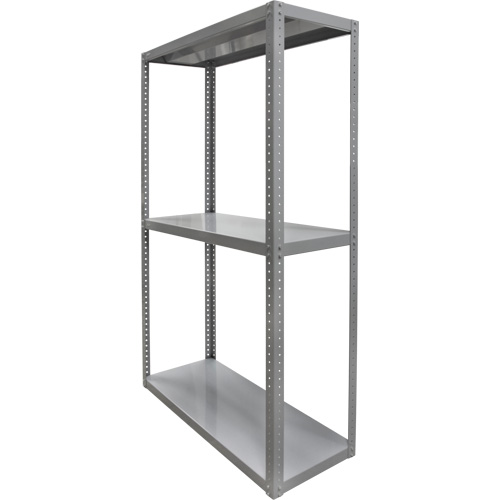 Heavy-Duty Shelving, Steel, Bolted, 3000 lbs. Capacity, 36" W x 72" H x 18" D GTA Hardware Inc