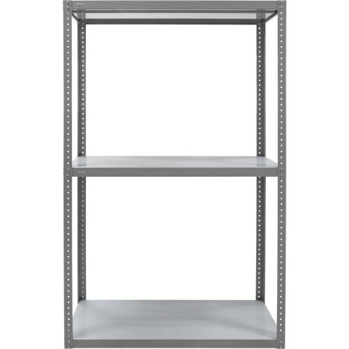 Heavy-Duty Shelving, Steel, Bolted, 3000 lbs. Capacity, 36" W x 72" H x 18" D GTA Hardware Inc