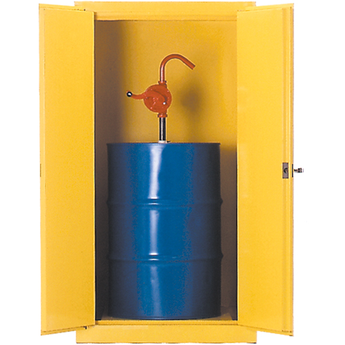Armoires de s&eacute;curit&eacute; pour barils, Capacit&eacute; de 55 gal. US, Jaune GTA Hardware Inc
