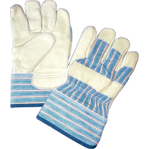 Gants doubl&eacute;s, Taille unique, Paume en Cuir fleur de vache, Doublure en Molleton de coton GTA Hardware Inc