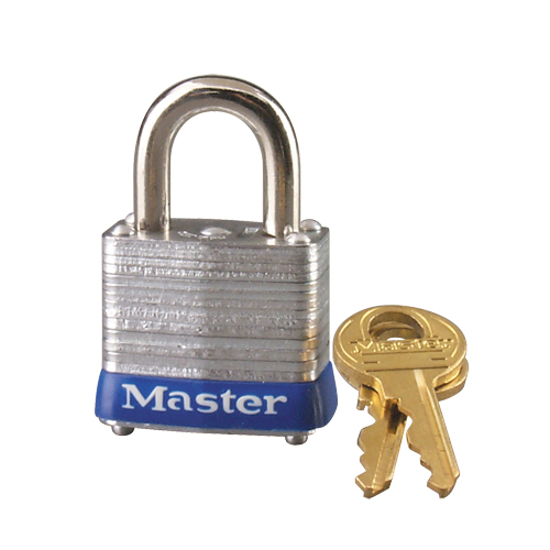 Pin Tumbler Padlock, Keyed Alike, Laminated Steel, 1-9/16" Width GTA Hardware Inc