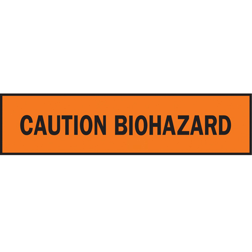Barricade Tape, English, 3" W x 1000' L, 3.5 mils, Black on Orange GTA Hardware Inc