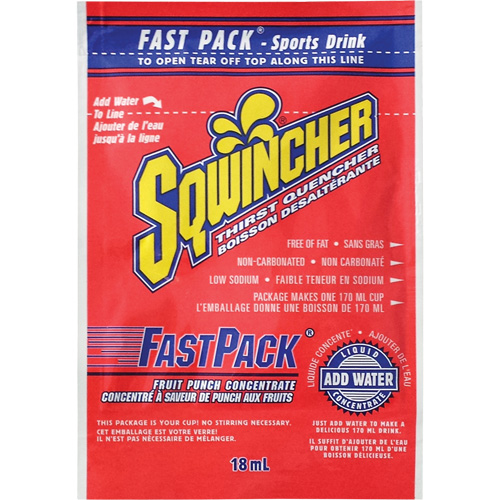 Sqwincher&reg; Boisson de r&eacute;hydratation Fast Pack, Emballage-portion, Punch aux fruits GTA Hardware Inc