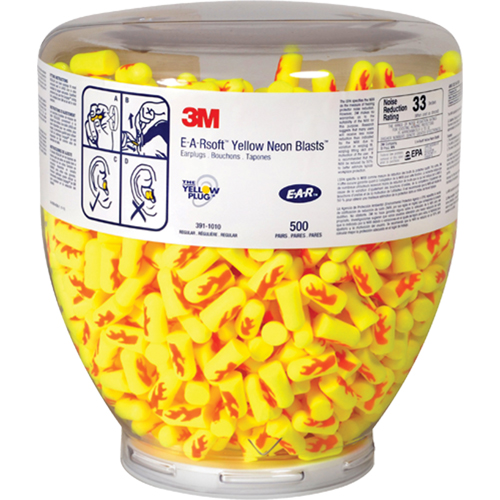Bouchons d'oreilles E-A-RSoft Yellow Neon, Vrac - Contenant GTA Hardware Inc