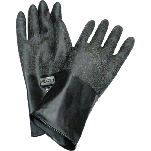 Chemical Resistant Gloves, Size Medium/8, 14" L, Butyl Rubber, 32-mil GTA Hardware Inc