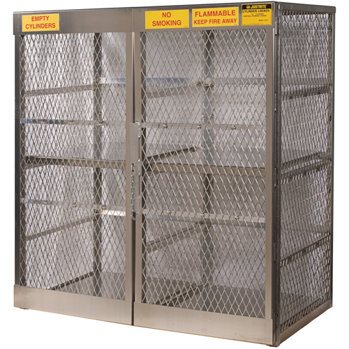 Armoires en aluminium pour bouteilles GPL, nbre de bouteilles: 16, 60" , 32" , 65" , Argent GTA Hardware Inc