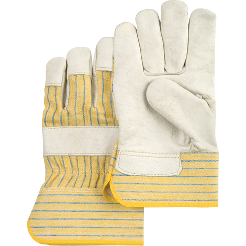 Gants d'ajusteur &agrave; paume s&egrave;che d'usage standard, Grand, Paume en Cuir fleur de vache, Doublure en Coton GTA Hardware Inc