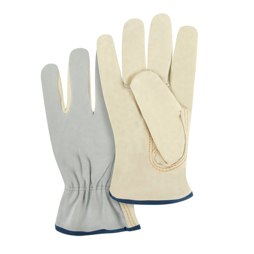 Gants de conducteur &agrave; dos fendu, T-Grand, Paume en Cuir fleur de vache GTA Hardware Inc