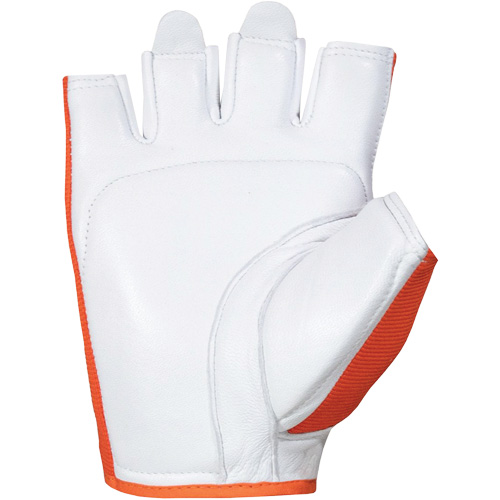 Vibrastop Half-Finger Vibration-Dampening Gloves, Size Large, Goatskin Palm GTA Hardware Inc