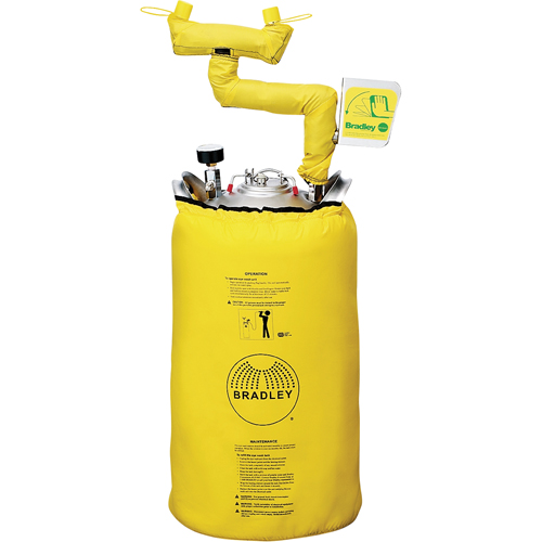 Portable Eyewash Station With Heater Jacket, Pressurized, 15 gal. Capacity, Meets ANSI Z358.1 GTA Hardware Inc