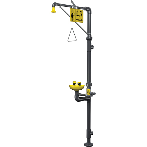 Corrosion-Resistant Emergency Shower & Eye/Face Wash Station GTA Hardware Inc