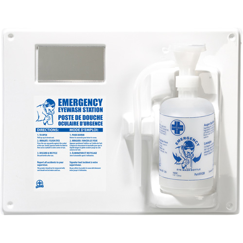 Poste de douche oculaire - Poste simple a/bouteille vide GTA Hardware Inc