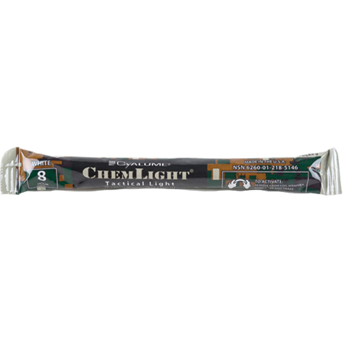 B&acirc;tons de s&eacute;curit&eacute; luminescents Cyalume 6", Blanc, Dur&eacute;e 8 h GTA Hardware Inc
