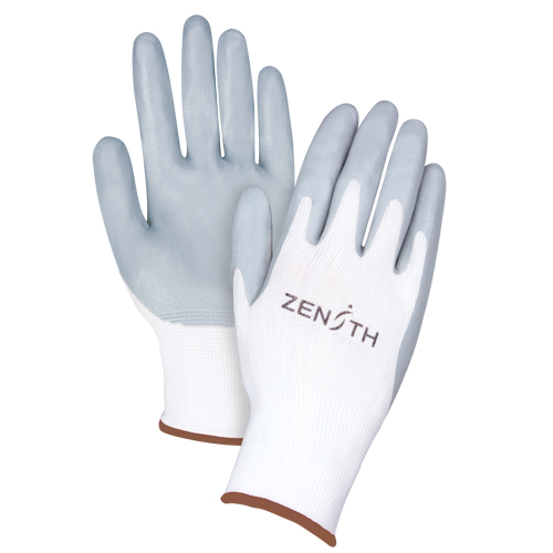 Gants l&eacute;gers enduits et respirants, 9/Grand, R&ecirc;vetement Mousse de nitrile, Calibre 13, Enveloppe en Polyester GTA Hardware Inc