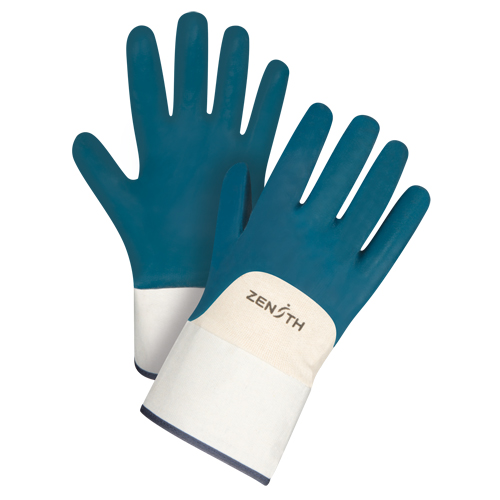 Gants &agrave; poignet de s&eacute;curit&eacute; de poids lourd, 10/T-Grand, R&ecirc;vetement Nitrile, Enveloppe en Coton GTA Hardware Inc