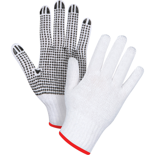 Dotted String Knit Gloves, Poly/Cotton, Single Sided, 7 Gauge, Small GTA Hardware Inc