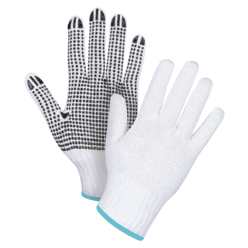 Gants tricot&eacute;s &agrave; pois, Poly/coton, Un c&ocirc;t&eacute;, Calibre 7, T-Grand GTA Hardware Inc
