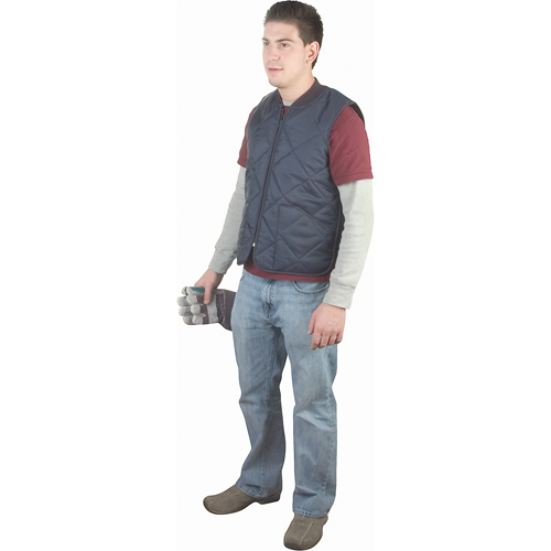 Vestes sans manches, manteaux et manteaux longs isol&eacute;s &agrave; usage l&eacute;ger pour glaci&egrave;res, Hommes, Petit, Bleu marin GTA Hardware Inc
