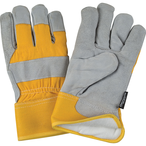 Superior Warmth Winter-Lined Fitters Gloves, Medium, Split Cowhide Palm, Thinsulate Inner Lining GTA Hardware Inc