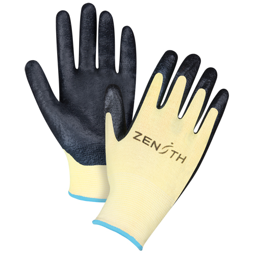 Gants r&eacute;sistants &agrave; la coupe avec prise sup&eacute;rieure, Taille T-Grand/10, Calibre 13, Rev&ecirc;tement Mousse de nitrile, Enveloppe en Aramide, ANSI/ISEA 105 niveau 3/EN 388 niveau 5 GTA Hardware Inc