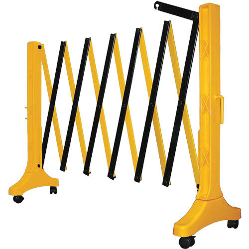 Xpandit Barricade, 36" H x 11.5' L, Black/Yellow GTA Hardware Inc
