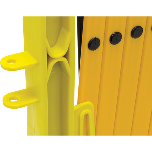 Xpandit Barricade, 36" H x 11.5' L, Black/Yellow GTA Hardware Inc