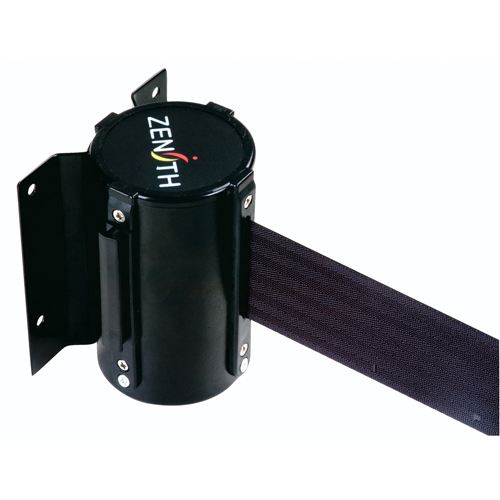 Barri&egrave;re &agrave; fixation murale, Acier, Fixation par vis, 7', Ruban Noir GTA Hardware Inc