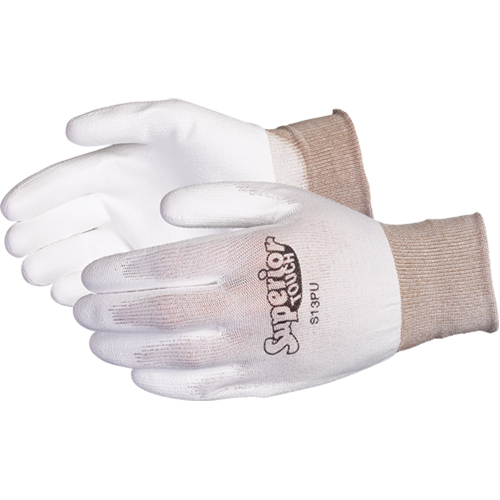 Gants en nylon &agrave; paume enduite de polyur&eacute;thane Superior Touch de qualit&eacute; sup&eacute;rieure, 7/Petit, R&ecirc;vetement Polyur&eacute;thane, Calibre 13, Enveloppe en Nylon GTA Hardware Inc