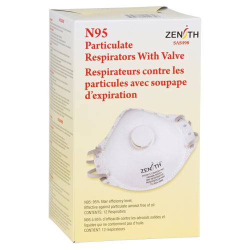 Particulate Respirators, N95, NIOSH Certified, Medium/Large GTA Hardware Inc