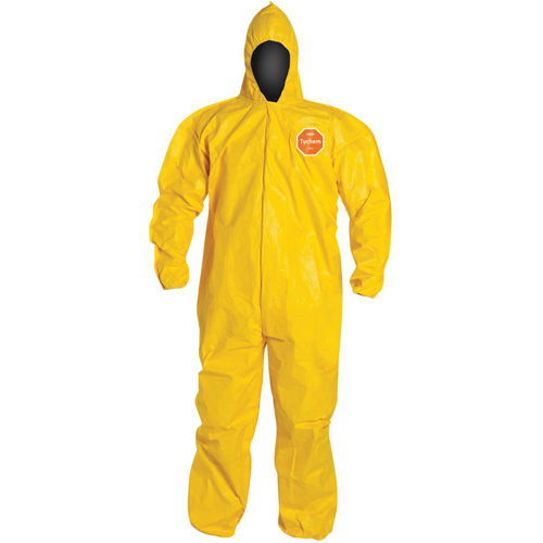 Combinaison &agrave; capuchon, Tychem 2000, 3T-Grand, Jaune GTA Hardware Inc