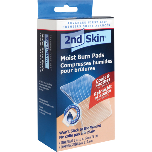 2nd Skin&reg; Moist Burn Pads, 2" x 3", Class 2 GTA Hardware Inc
