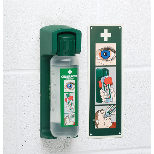 Support mural pour solution ophtalmique Cederroth GTA Hardware Inc