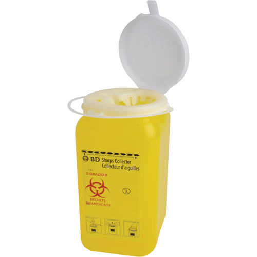 Boîtes pour objets pointus & tranchants BD, Capacit&eacute; de 1,4 L  GTA Hardware Inc