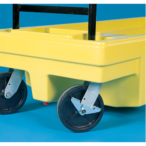 Poly-Spillcart Cart, 66.5" L x 29" W x 43.9" H, 57 US gal. Spill Cap. GTA Hardware Inc