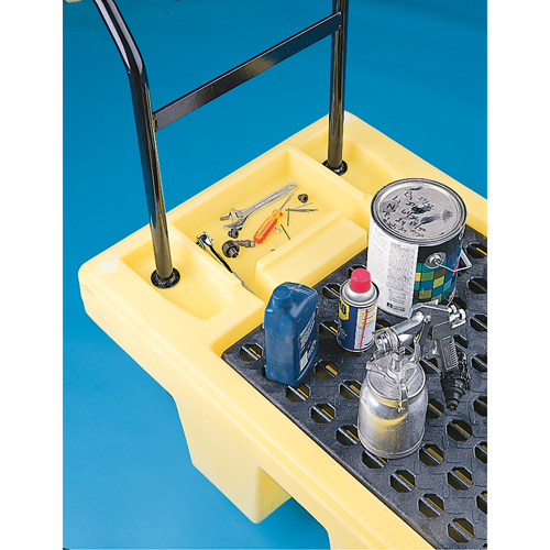 Poly-Spillcart Cart, 66.5" L x 29" W x 43.9" H, 57 US gal. Spill Cap. GTA Hardware Inc