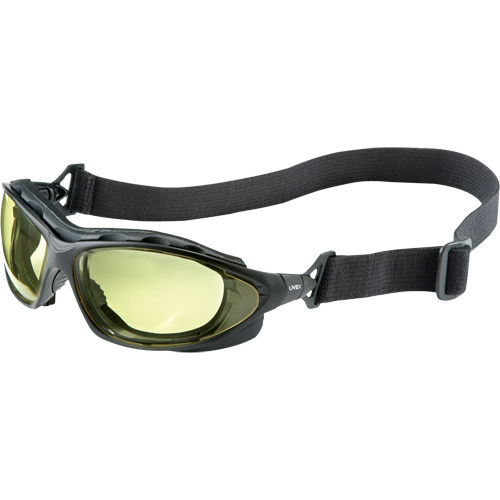 Uvex HydroShield&reg; Seismic&reg; Safety Goggles, Amber Lens, Anti-Fog/Anti-Scratch, Closed Vent GTA Hardware Inc