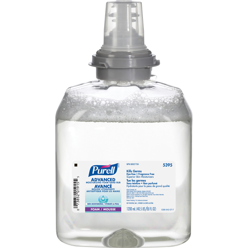 D&eacute;sinfectant pour les mains avanc&eacute; en mousse hydratante TFX, 1200 ml, Cartouche de recharge, 70 % alcool GTA Hardware Inc