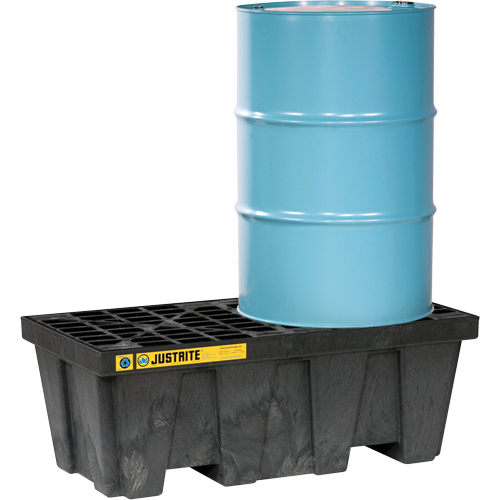 Palettes pour contr&ocirc;le des d&eacute;versements EcoPolyBlend sans drain, Capacit&eacute; de d&eacute;versement 66 gal. US, 49" x 25" x 18" GTA Hardware Inc