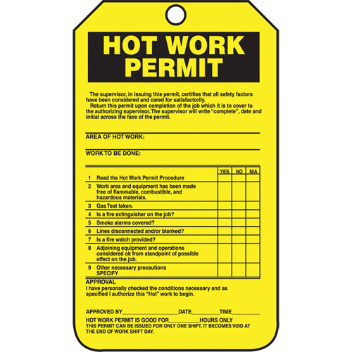 Inspection Tags, Cardstock, 3-1/8" W x 5-7/8" H, English GTA Hardware Inc