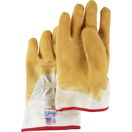 Gants enduits Nitty Gritty, 10/Grand, R&ecirc;vetement Latex de caoutchouc, Enveloppe en Coton GTA Hardware Inc
