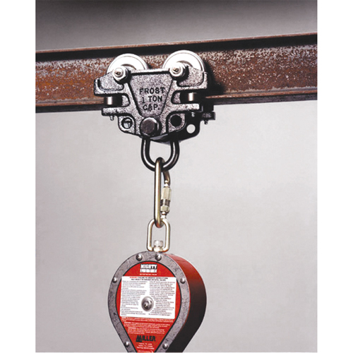 Trousse d'adaptateur de connexion d'ancrage pour chariots de poutre Miller, Poutre en I, Usage Temporaire GTA Hardware Inc