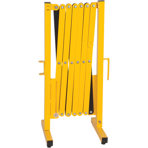 Expandable Barrier, 37" H x 11' L, Black/Yellow GTA Hardware Inc
