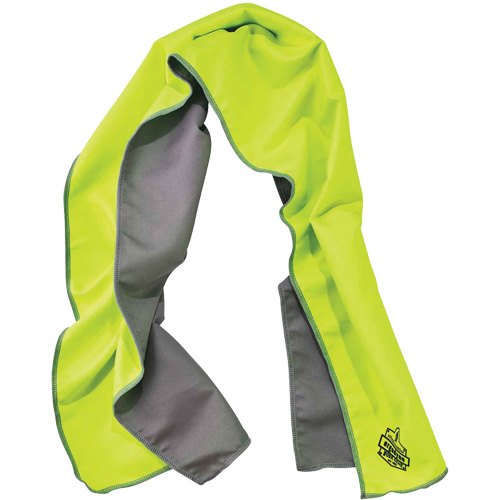 Serviette de refroidissement en microfibre Chill-Its 6602MF, Lime haute visibilit&eacute; GTA Hardware Inc