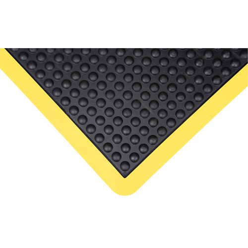 Anti-Fatigue Dome Matting, Bubbled, 2' x 3' x 1/2", Black, Rubber GTA Hardware Inc