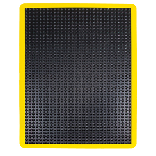 Anti-Fatigue Dome Matting, Bubbled, 2' x 3' x 1/2", Black, Rubber GTA Hardware Inc