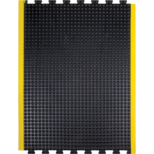 Anti-Fatigue Dome Matting, Bubbled, 3' x 4' x 1/2", Black, Rubber GTA Hardware Inc
