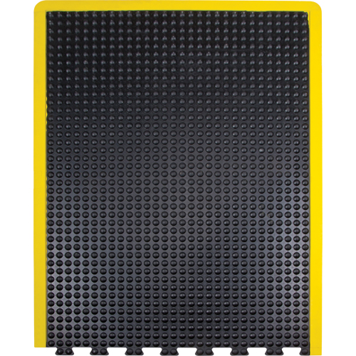 Anti-Fatigue Dome Matting, Bubbled, 3' x 4' x 1/2", Black, Rubber GTA Hardware Inc